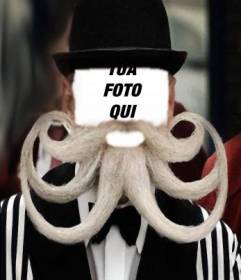 Mettere su di voi la barba originale a forma di polipo con questo fotomontaggio 