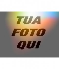 Filtra foto e colori chiari arancione lampeggia in rosso e blu