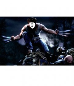 Fotomontaggio di attacco Wolverine in cui è possibile aggiungere il