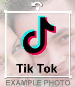 Metti il logo TikTok sulla tua foto online