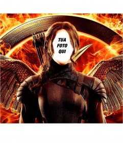 Fotomontaggio con il poster di Hunger Games per personalizzare