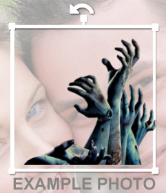 Sticker di quattro bracci zombie 