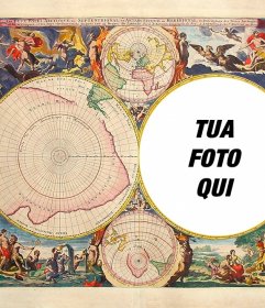 Metti la tua foto su una mappa del mondo antico