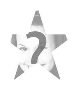 Bianco cornice a forma di stella per aggiungere la tua foto e decorare 