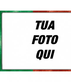 Cornice fotografica digitale con il Portogallo bandiera verde e rosso con uno stile