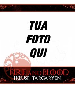 Game of Thrones tema telaio per ottenere la vostra immagine del profilo