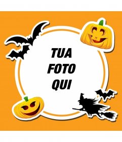 Cornice arancione per Halloween Horror 