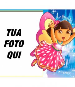 I bambini cornice per mettere la vostra foto con Dora the Explorer