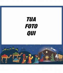 Photo frame con una foto di culto 