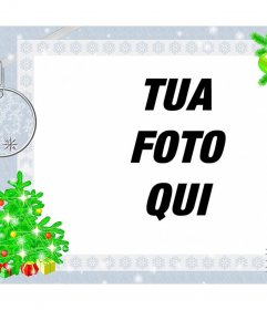 Photo frame con un design di Natale per decorare 
