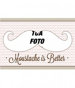 Cornice con la moda i baffi