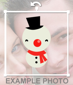 Adesivo pupazzo di neve Online per decorare le vostre foto di Natale