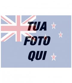 Profilo foto creatore di mettere la bandiera della Nuova Zelanda con la vostra foto