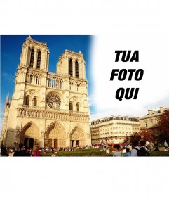 Cartolina personalizzata con una foto di Notre Dame