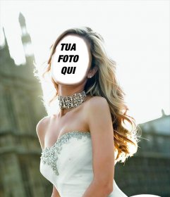 Diventa una bella sposa con questo effetto di mettere la vostra faccia 