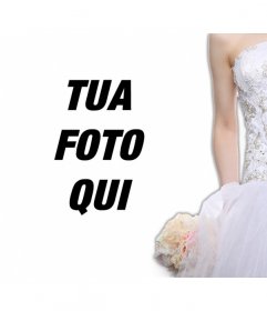 Decorare le immagini romantiche con una silhouette della sposa