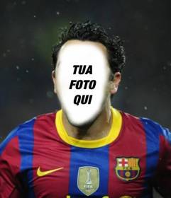 Fotomontaggio di calcio per mettere la vostra faccia in un giocatore Barca