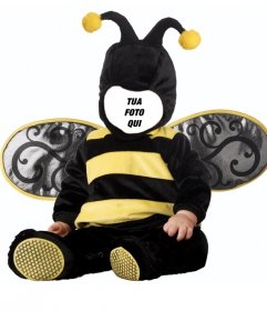 I bambini fotomontaggio di bambino con un costume da ape per modificare con la vostra immagine