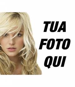 Fotomontaggio con Britney Spears bionda. Ora è possibile avere una foto ritratto con la cantante pop americana Britney Spears