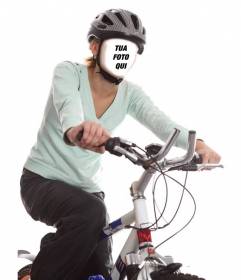 Modifica questo effetto con la tua foto se vi piace andare in bicicletta