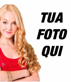 Fotomontaggio con Ludmilla serie di Violetta