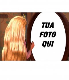 Fotomontaggio di mettere la tua foto nella riflessione di Rapunzel