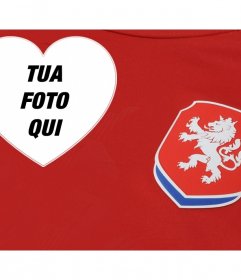 Supporta la squadra di calcio della Repubblica Ceca con questo fotomontaggio modificabile