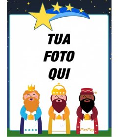 Bambino cornice con una foto di Magi 