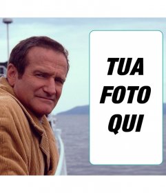 Appare in questo collage con Robin Williams in mare
