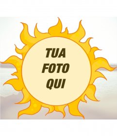 Photoframe bambino a mettere una foto nel sole
