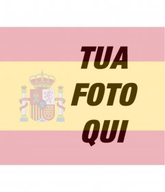 Fotomontaggio di mettere la bandiera della Spagna nella foto che è possibile utilizzare nella vostra immagine del profilo