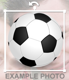 Sticker di un pallone da calcio per mettere sulle vostre foto