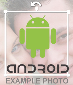 Autoadesivo di marchio Android per le foto