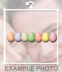 Uova decorative per celebrare la Pasqua con questo adesivo gratuito
