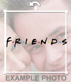 Logo dei famosi FRIENDS serie di mettere sulle foto
