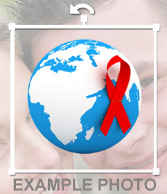 Adesivo per promuovere la lotta contro lHIV / AIDS, con laggiunta sul vostro effetto