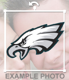 Foto effetto di Philadelphia Eagles logo per incollare sulle foto