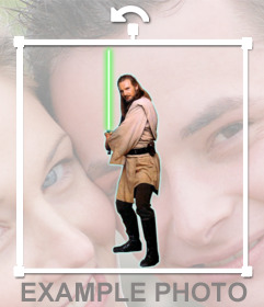 Sticker del personaggio di Star Wars Qui-Gon Jinn per le vostre foto