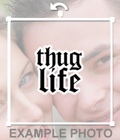 Essere virale con questo adesivo di Thug Life per incollare sulle tue foto
