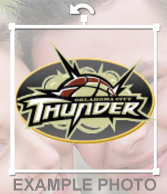 Adesivo con il logo della Oklahoma City Thunder