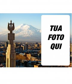 Collage con la città di Yerevan