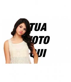 Fare un montaggio insieme con il cantante Selena Gomez