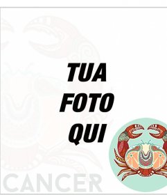 Effetto Foto zodiacale linea segno del Cancro