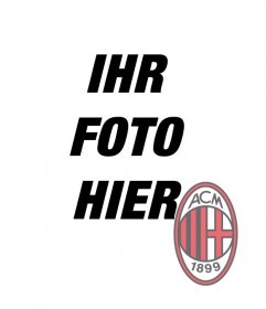 Fotomontage, um das Abzeichen AC Mailand in Ihr Foto legen