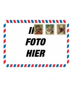 Feldfotos von einem Brief an die Heiligen Drei Könige 