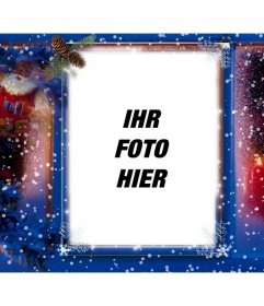 Spezielle Weihnachtskarte Ihr Bild mit einem dekorativen Filter