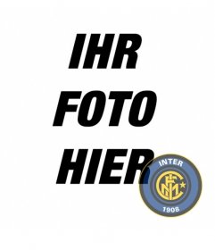 Fotomontage, die Inter Mailand Abzeichen auf Ihrem Foto zu bringen
