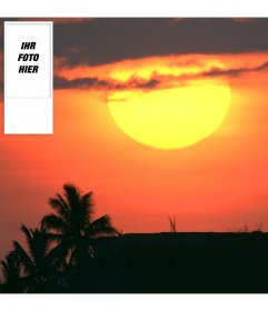 Hintergrund zu Ihrem Twitter-Account mit Sonnenuntergang Bild