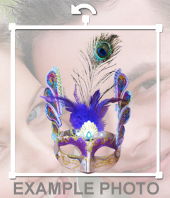 Venezianische Maske, um Ihre Fotos schmücken 