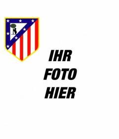 Atletico Madrid Schild auf Ihrer Social-Media-Netzwerk-Profil Bilder mit Ihrer